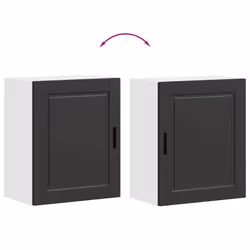 vidaXL Kitchen Wall CabinetÂ Porto Black Engineered Wood kitchen wall unit - Additional view 8