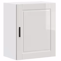 vidaXL Kitchen Wall CabinetÂ Porto High Gloss White Engineered Wood