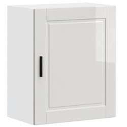 vidaXL Kitchen Wall CabinetÂ Porto High Gloss White Engineered Wood