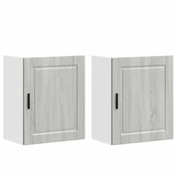 vidaXL Oven CabinetÂ Kitchen Cabinet Oven Unit Oven Base Unit Engineered Wood - grey sonoma