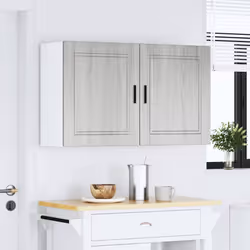 vidaXL Oven CabinetÂ Kitchen Cabinet Oven Unit Oven Base Unit Engineered Wood - grey sonoma - Additional view 2
