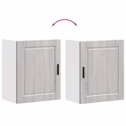 vidaXL Oven CabinetÂ Kitchen Cabinet Oven Unit Oven Base Unit Engineered Wood - grey sonoma - Additional view 9