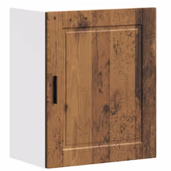 vidaXL Oven CabinetÂ Kitchen Cabinet Oven Unit Oven Base Unit Engineered Wood - old wood - Additional view 4