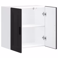 vidaXL Kitchen Wall Cabinet Porto Black Engineered Wood kitchen wall unit - Additional view 4