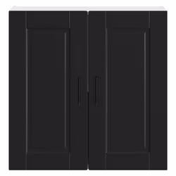 vidaXL Kitchen Wall Cabinet Porto Black Engineered Wood kitchen wall unit - Additional view 5