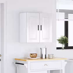 vidaXL Kitchen Wall Cabinet Porto High Gloss White Engineered Wood