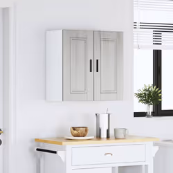 vidaXL Kitchen Wall Cabinet Porto Grey Sonoma Engineered Wood - Additional view 2