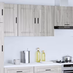 vidaXL Kitchen Wall Cabinet Porto Grey Sonoma Engineered Wood - Additional view 2