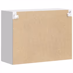 vidaXL Kitchen Wall Cabinet with Glass Door Porto High Gloss White - Additional view 8