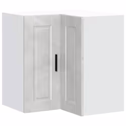 vidaXL Kitchen Wall Corner Cabinet "Porto" Concrete Grey Engineered Wood