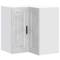 vidaXL Kitchen Wall Corner Cabinet "Porto" Concrete Grey Engineered Wood