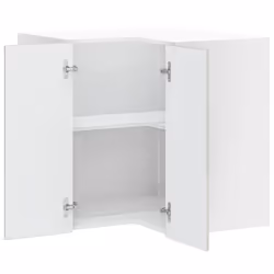 vidaXL Kitchen Wall Corner Cabinet "Porto" Concrete Grey Engineered Wood - Additional view 4