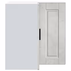 vidaXL Kitchen Wall Corner Cabinet "Porto" Concrete Grey Engineered Wood - Additional view 5