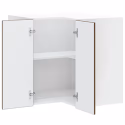 vidaXL Kitchen Wall Corner Cabinet "Porto" Brown Oak Engineered Wood - Additional view 4