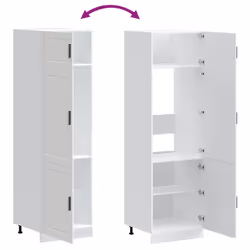 vidaXL Oven CabinetÂ Kitchen Cabinet Oven Unit Oven Base Unit Engineered Wood - cupboard 60 cm - Additional view 6