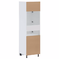 vidaXL Kitchen Cupboard "Porto" High Gloss White Engineered Wood - Additional view 5