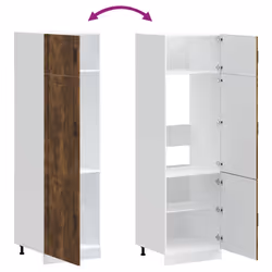 vidaXL Kitchen Cupboard "Porto" Smoked Oak Engineered Wood - Additional view 6