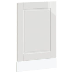 vidaXL Dishwasher Panel Porto High Gloss White 45x1,5x67 cm Engineered Wood