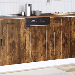 vidaXL Dishwasher Panel Porto Smoked Oak 45x1,5x67 cm Engineered Wood