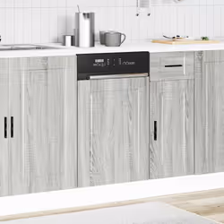 vidaXL Dishwasher Panel Porto Grey Sonoma 45x1,5x67 cm Engineered Wood