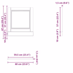 vidaXL Oven CabinetÂ Kitchen Cabinet Oven Unit Oven Base Unit Engineered Wood - Dishwasher panel 60 cm - Additional view 7