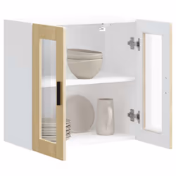 vidaXL Kitchen Wall Cabinet with Glass Door Porto Sonoma Oak kitchen wall unit - Additional view 4