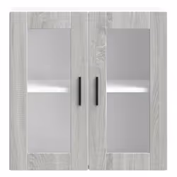 vidaXL Kitchen Wall Cabinet with Glass Door Porto Grey Sonoma - Additional view 6