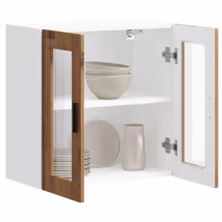 vidaXL Kitchen Wall Cabinet with Glass Door Porto Old Wood kitchen wall unit - Additional view 4