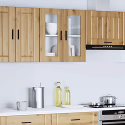 vidaXL Kitchen Wall Cabinet with Glass Door Porto Artisan Oak - Additional view 2