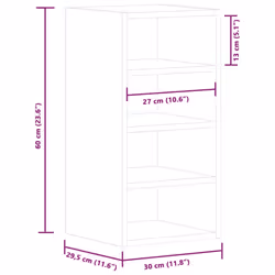 vidaXL Kitchen Cabinet Home Storage Shelf Organiser Cupboard Engineered Wood - artisan oak, 1 pcs piece - Additional view 9