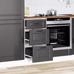 vidaXL Kitchen Base Cabinet Porto Black Engineered Wood sink base cabinet - Additional view 2