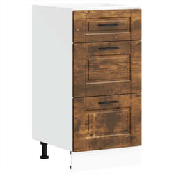 vidaXL Kitchen Base Cabinet Porto Smoked Oak Engineered Wood sink base cabinet