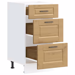 vidaXL Kitchen Base Cabinet Porto Artisan Oak Engineered Wood - Additional view 4