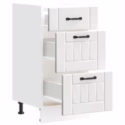 vidaXL Oven Cabinets Kitchen Cabinet Oven Unit 2 pcs Kalmar Engineered Wood - white, 1 pcs - Additional view 4