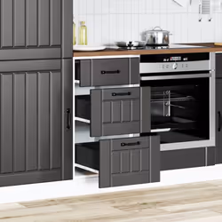 vidaXL Kitchen Base Cabinet Lucca Black Engineered Wood sink base cabinet