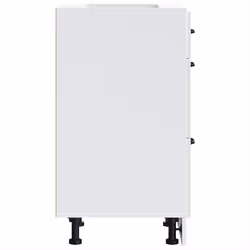 vidaXL Oven Cabinets Kitchen Cabinet Oven Unit 2 pcs Kalmar Engineered Wood - high gloss white, 40 x 46 x 81.5 cm - Additional view 5
