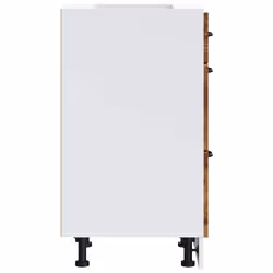 vidaXL Oven Cabinets Kitchen Cabinet Oven Unit 2 pcs Kalmar Engineered Wood - smoked oak, 40 x 46 x 81.5 cm - Additional view 5
