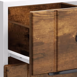 vidaXL Oven Cabinets Kitchen Cabinet Oven Unit 2 pcs Kalmar Engineered Wood - smoked oak, 40 x 46 x 81.5 cm - Additional view 8