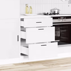 vidaXL Oven CabinetÂ Kitchen Cabinet Oven Unit Oven Base Unit Engineered Wood - kitchen base cabinet 60 cm - Additional view 2