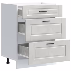 vidaXL Kitchen Base Cabinet Porto Concrete Grey Engineered Wood - Additional view 4
