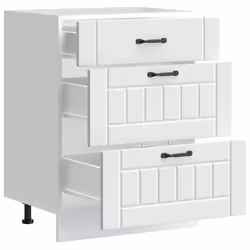 vidaXL Kitchen Base Cabinet Lucca White Engineered Wood sink base cabinet - Additional view 4