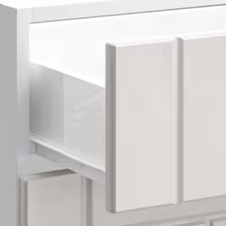 vidaXL Kitchen Base Cabinet Lucca High Gloss White Engineered Wood - Additional view 8