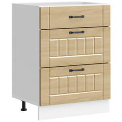vidaXL Kitchen Base Cabinet Lucca Sonoma Oak Engineered Wood sink base cabinet