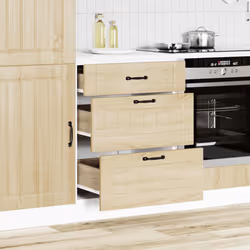 vidaXL Kitchen Base Cabinet Lucca Sonoma Oak Engineered Wood sink base cabinet
