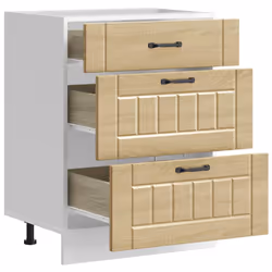 vidaXL Kitchen Base Cabinet Lucca Sonoma Oak Engineered Wood sink base cabinet - Additional view 4