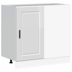 vidaXL Kitchen Base Cabinet Porto High Gloss White Engineered Wood