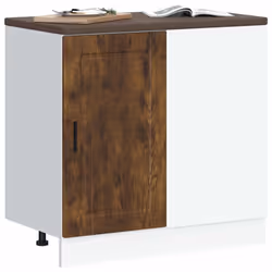 vidaXL Kitchen Base Cabinet Porto Smoked Oak Engineered Wood sink base cabinet - Additional view 2