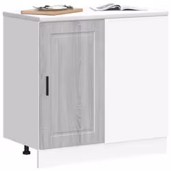 vidaXL Kitchen Base Cabinet Porto Grey Sonoma Engineered Wood - Additional view 2