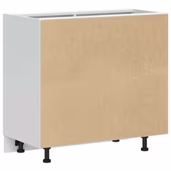 vidaXL Sink Base Cabinet Lucca Black Engineered Wood kitchen base cabinet - Additional view 6