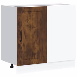 vidaXL Sink Base Cabinet Lucca Smoked Oak Engineered Wood kitchen base cabinet